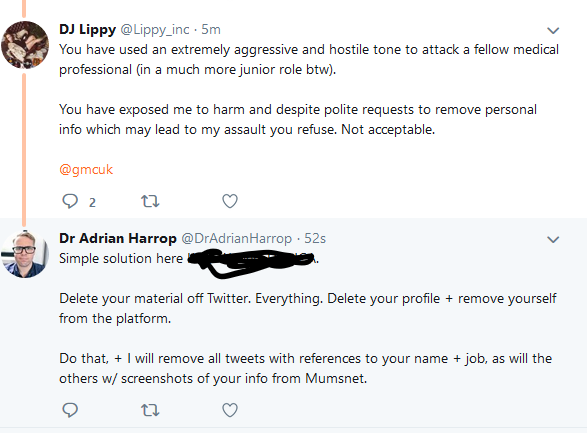 Dr Adrian Harrop - Dr Misogyny is pursuing another woman.