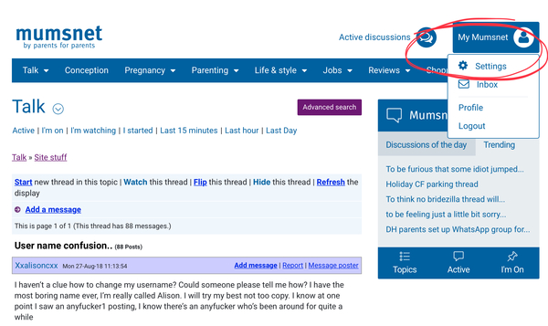 User name confusion..