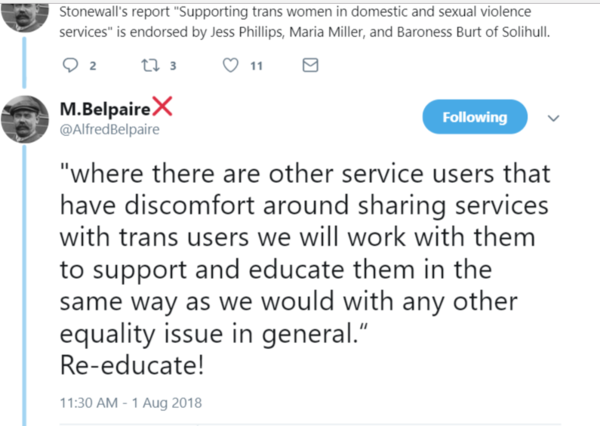 Stonewall report into domestic and violent services