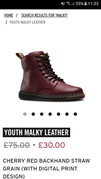 Bargain on size 4 and 5 DMs (youths so a lighter sole)