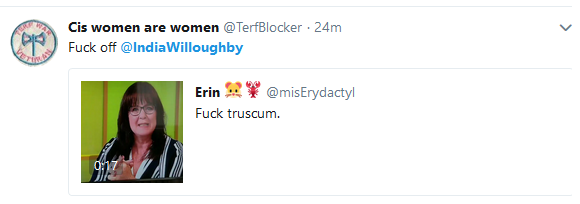 TERFblocker inciting TAs to 'go after the advertisers'