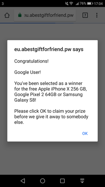 Repeated pop up attempts