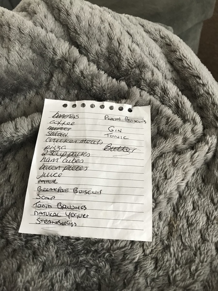 It’s a shopping list one.