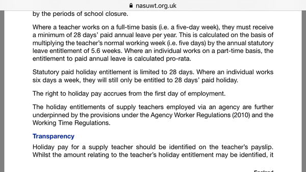 Working out  teacher pay.