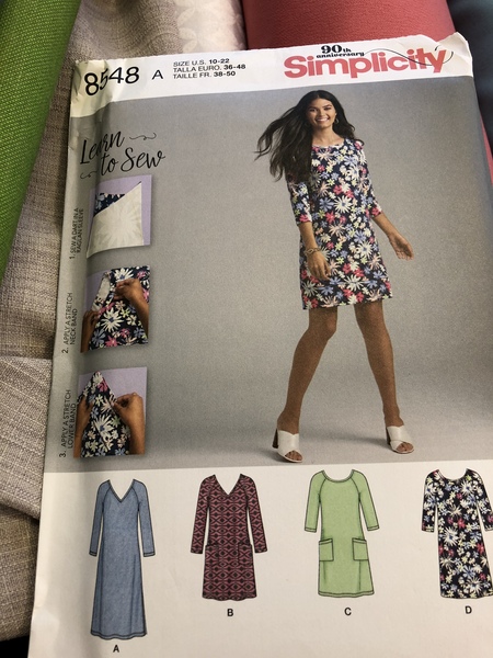 Very easy dressmaking pattern or recommend anyone who sews