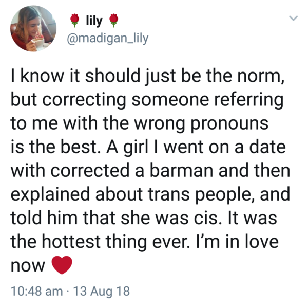 Misgendering.