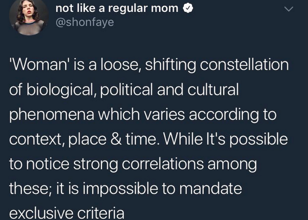 Shon Faye thinks the words "girl", "woman" and "she" were "invented" in the 13th century