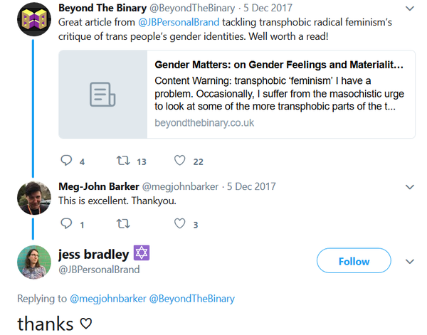 The British Association for Counselling and Psychotherapy have come up with. Definition of "woman"....