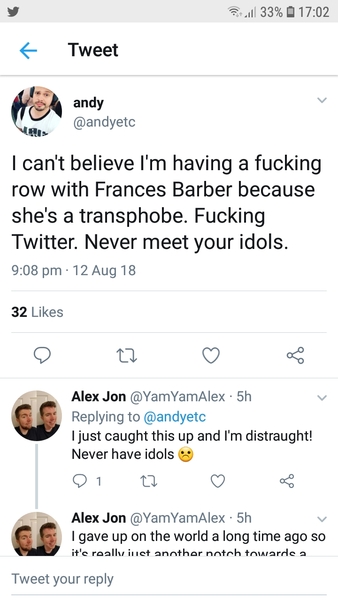 Frances Barber calls out labour for anti semitism and supporting TRAs