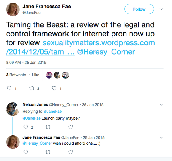 Jess Bradley - a government advisor on women's rights suspended by NUS over indecent blog. Part iii