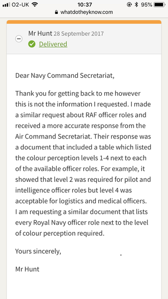 AIBU can my son join the RAF if colour blind?