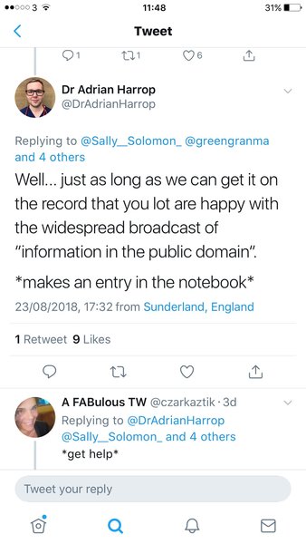 Dr Adrian Harrop - Dr Misogyny is pursuing another woman.