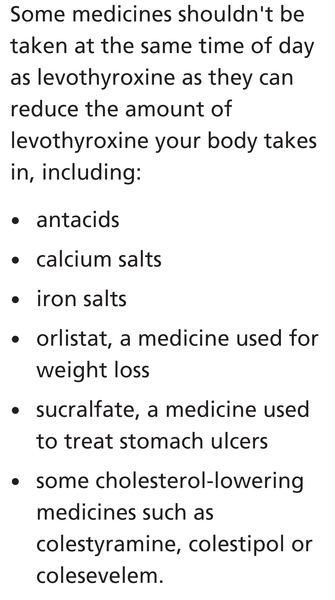 Thyroxine...morning or night?