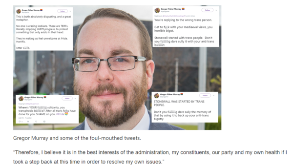 Trans councillor leaves roles after 'threats to life'