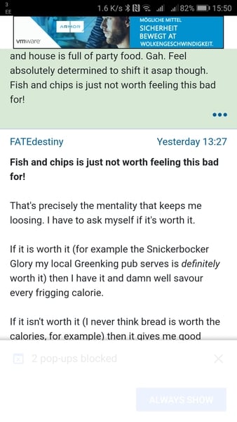 Repeated pop up attempts