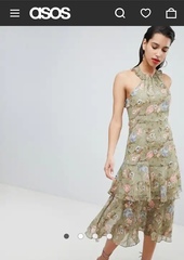 Saw a green midi length dress with loads of meadow flowers, i must find it please help!
