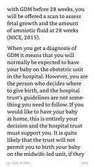 Gestational diabetes and induction/ birth