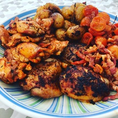 To ask you to upload a photo or photos of some of the best food you have made