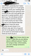 DH behaviour, shouting in DS face and general crap!