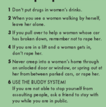 I don't agree this is victim blaming