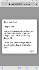 Repeated pop up attempts