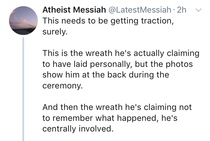 So he lied then