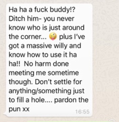 Annoying guy doesn’t seem to get the message