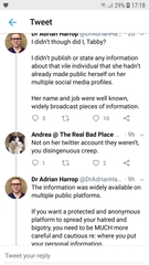 Dr Adrian Harrop - Dr Misogyny is pursuing another woman.