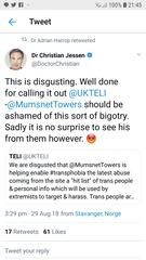 Dr Adrian Harrop - Dr Misogyny is pursuing another woman.