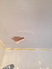DIY help: fresh paint on ceiling bubbling and peeling