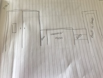 Is 2m 10cm floor space too wide for a galley kitchen?