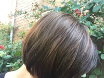 Growing out grey hair from a fashion colour