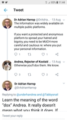 Dr Adrian Harrop - Dr Misogyny is pursuing another woman.