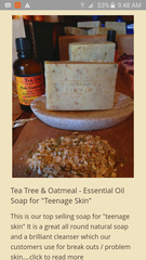 To ask what you use on acne?