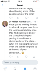 Dr Adrian Harrop - Dr Misogyny is pursuing another woman.