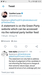 Green Party statement