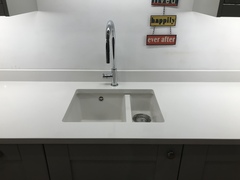 Quartz worktops and sinks. Exciting! ;-)