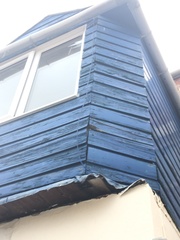 Weird wooden extension above kitchen- second bedroom