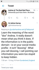 Dr Adrian Harrop - Dr Misogyny is pursuing another woman.