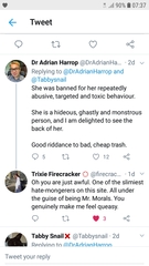 Dr Adrian Harrop - Dr Misogyny is pursuing another woman.