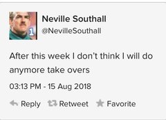 Neville Southall's twitter account.