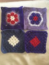 Woolly Hugs. A Blanket for the family of Mumsnetter JsOtherHalf  who very sadly died recently