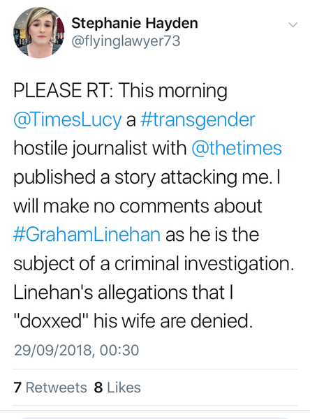 Father Ted writer says TRA is a dangerous troll