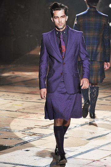 The term "men in dresses"