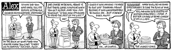 Man in Dress listed as Top 100 FEMALE Executives