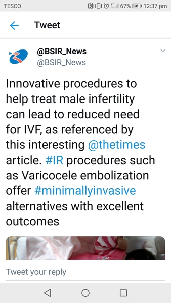 Women going through IVF because of male fertility problems