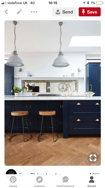 Fireplace in kitchen