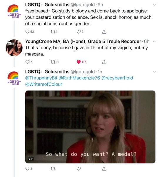 Goldsmiths LGBT society says feminists should be sent to a gulag.