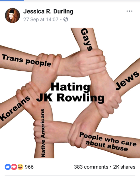 JK Rowling. Goblin and House Elf hater