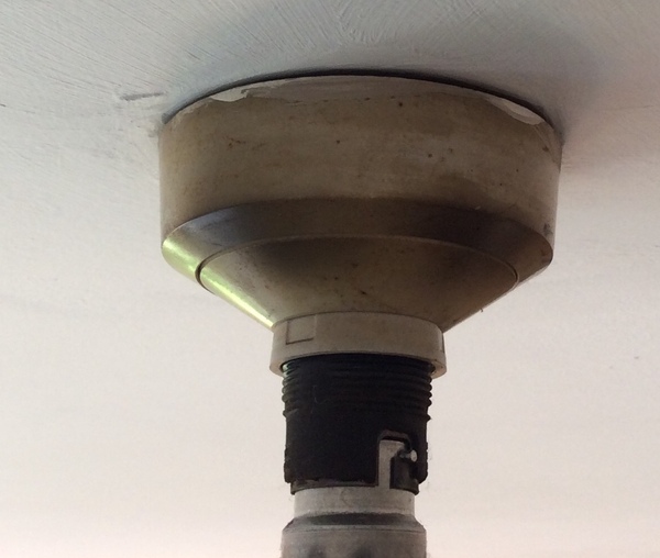 Plaster ceiling before or after new light fitted?